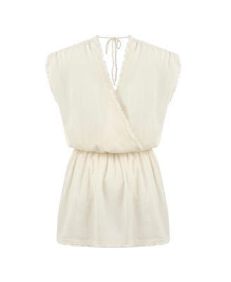 Women's Daphne Ecru Cotton Dress