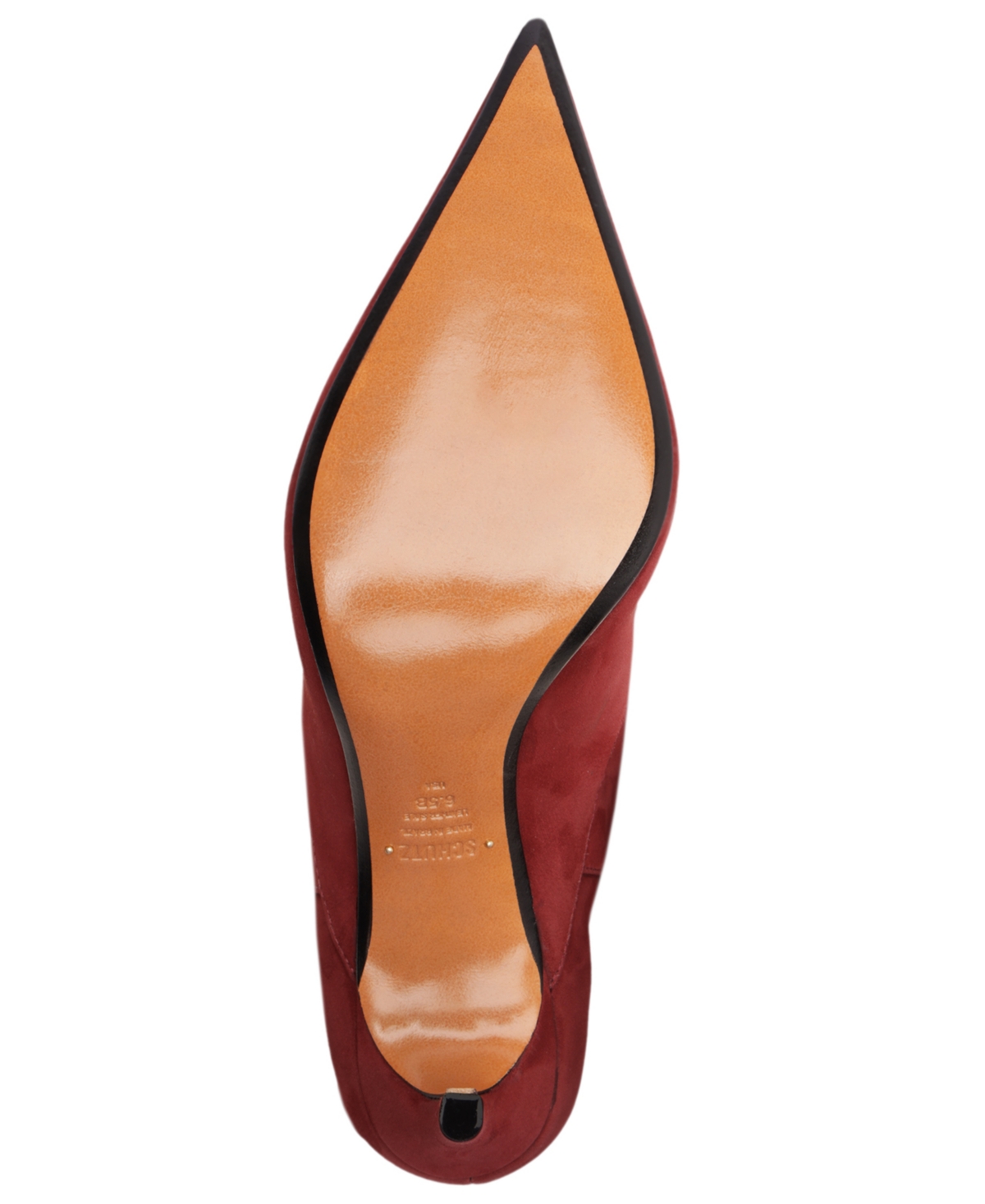 Schutz Maryana Up Slouch Pointed Toe Boot In Burgundy