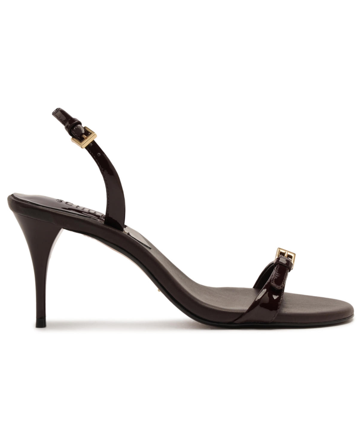 Schutz Aurora Mid Slingback Sandal In Brown