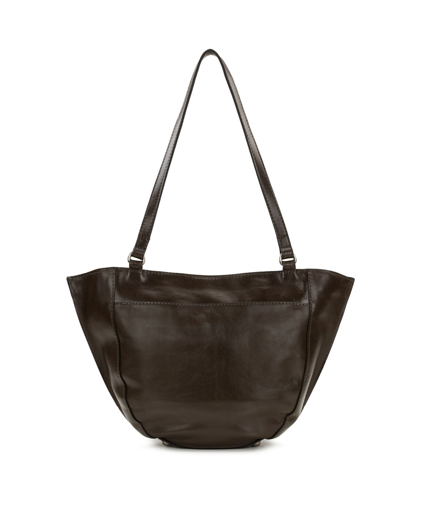 Женская сумка Patricia Nash Cassola Large Leather Satchel, цвет: Серо-бежевый — фото 2