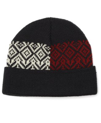 Tommy Hilfiger - Men's Bird's Eye Fair Isle Cuff Hat