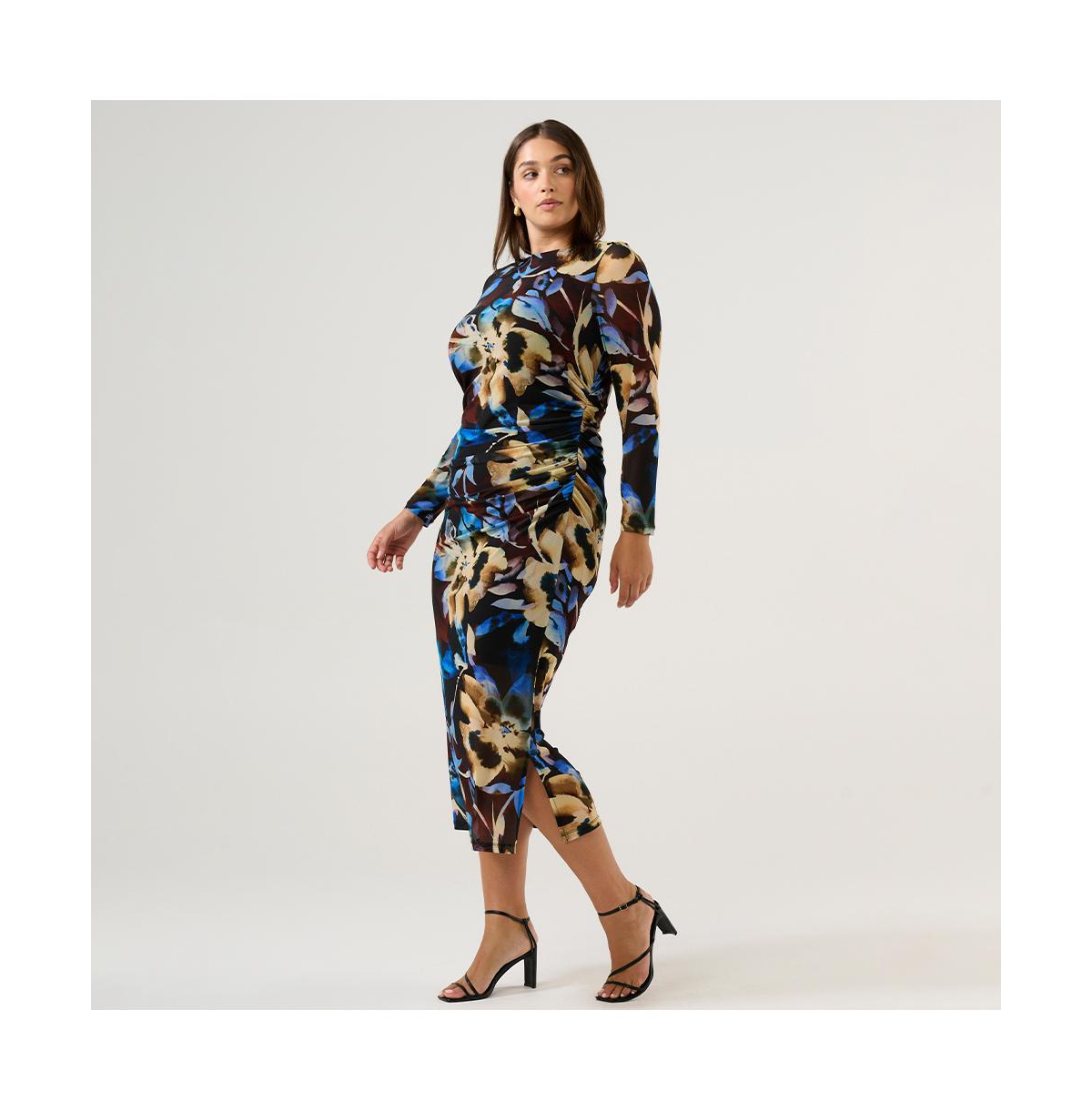 Estelle Cleo Mesh Midi Dress