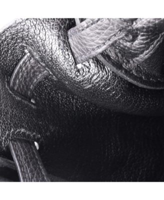  Kelly 25 Handbag Black Togo with Palladium Hardware