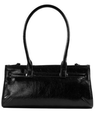 Onyx Belted Satchel Bag