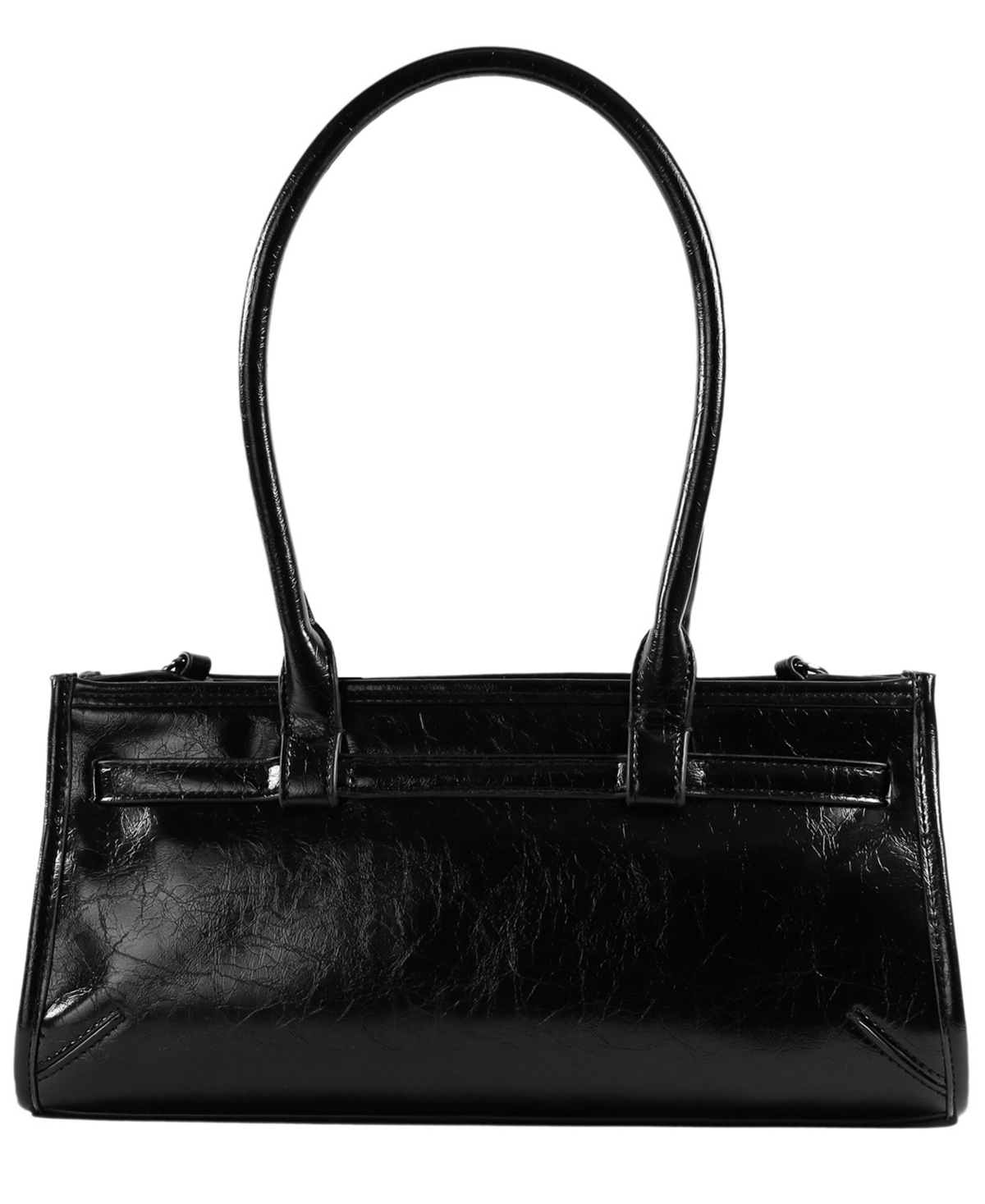 Sam & Libby Onyx Belted Satchel Bag In Black