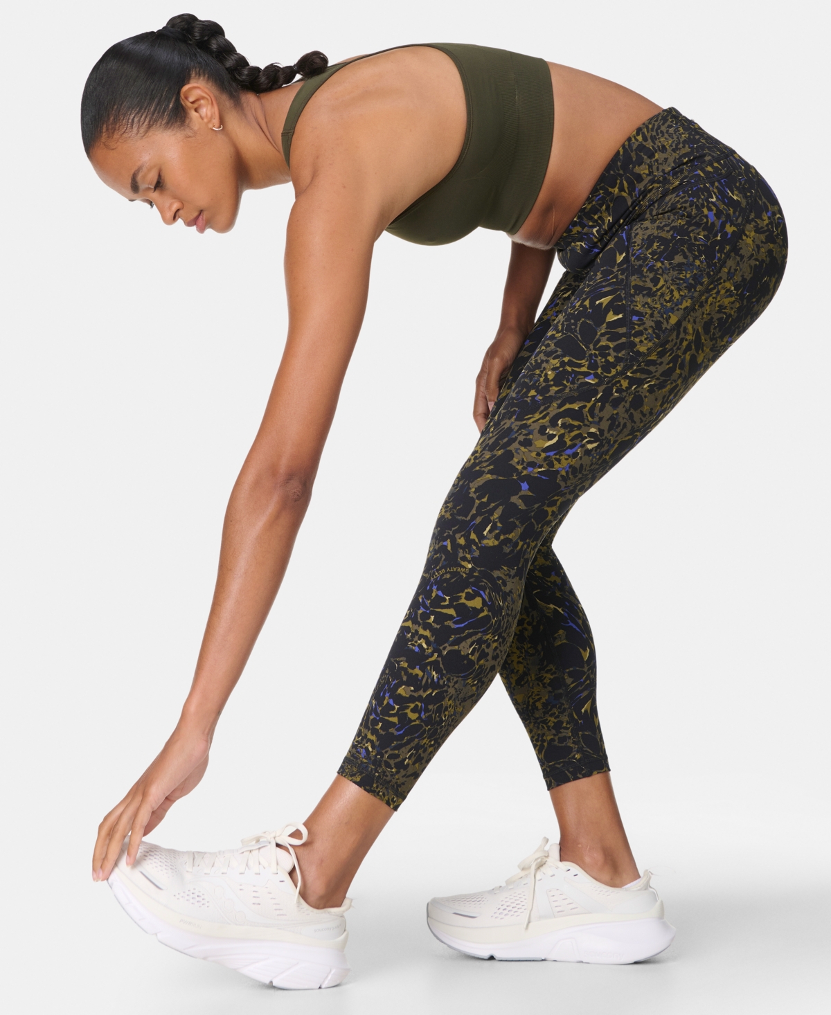Sweaty Betty Women's Power Printed 7/8-length Workout Leggings In Black