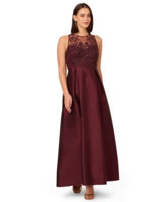 Adrianna Papell - Women's Beaded Taffeta Ball Gown
