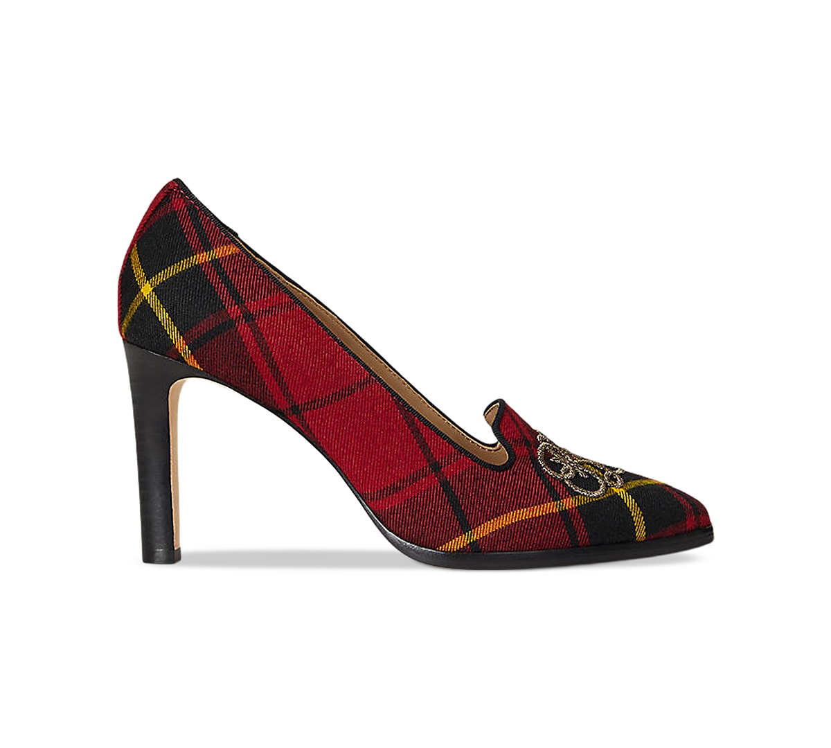 Ralph Lauren Women's Corah Embroidered-logo Pumps In Multi