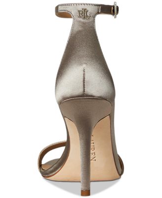 Women's Allie Pav&eacute;-Buckle Satin Sandals