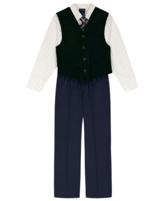 Boys' 2T-7 Shirt, Tie, Vest and Pants, 4-Piece Set