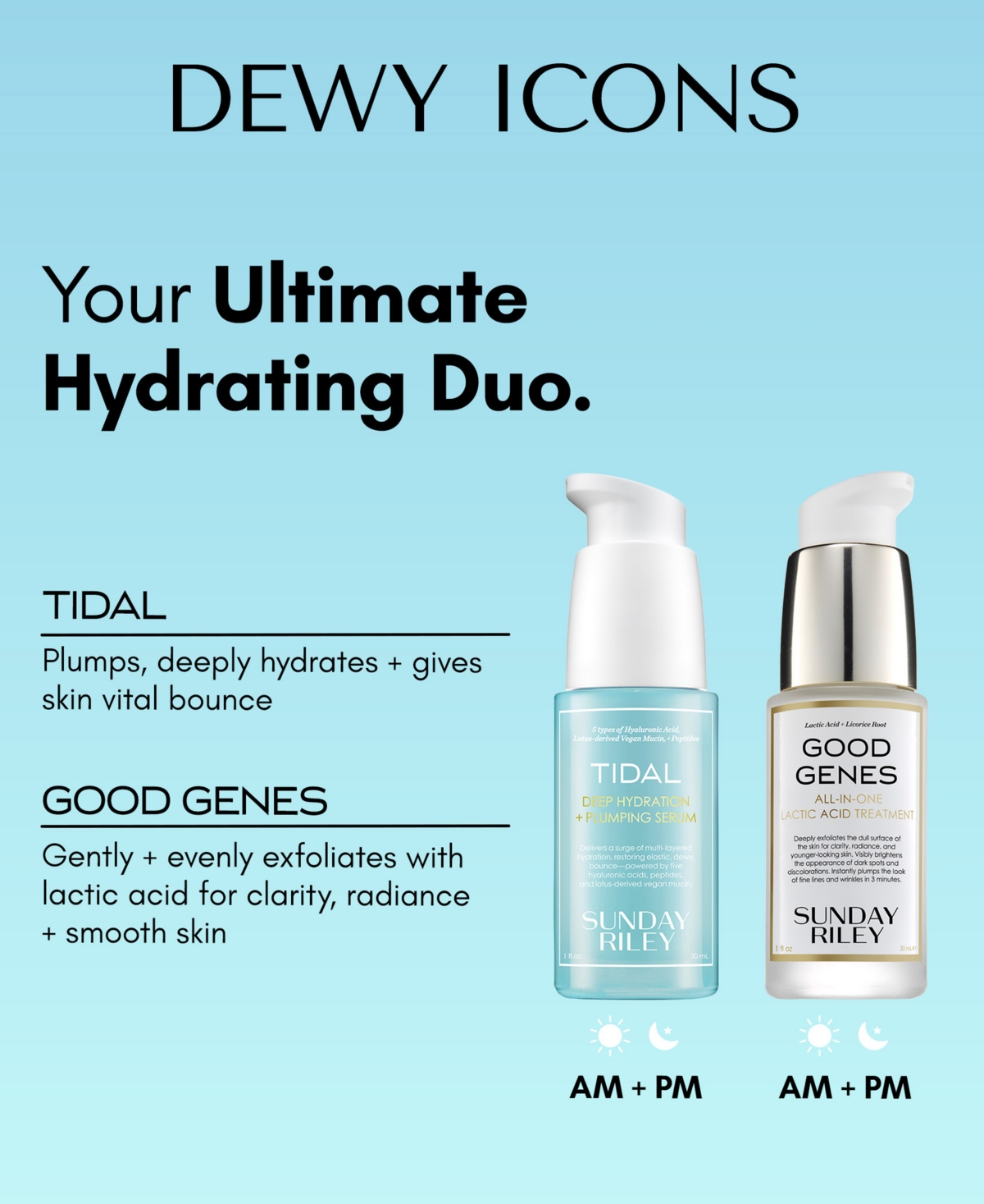 Sunday Riley Tidal Deep Hydration And Plumping Serum, 1 Oz. In Transparent