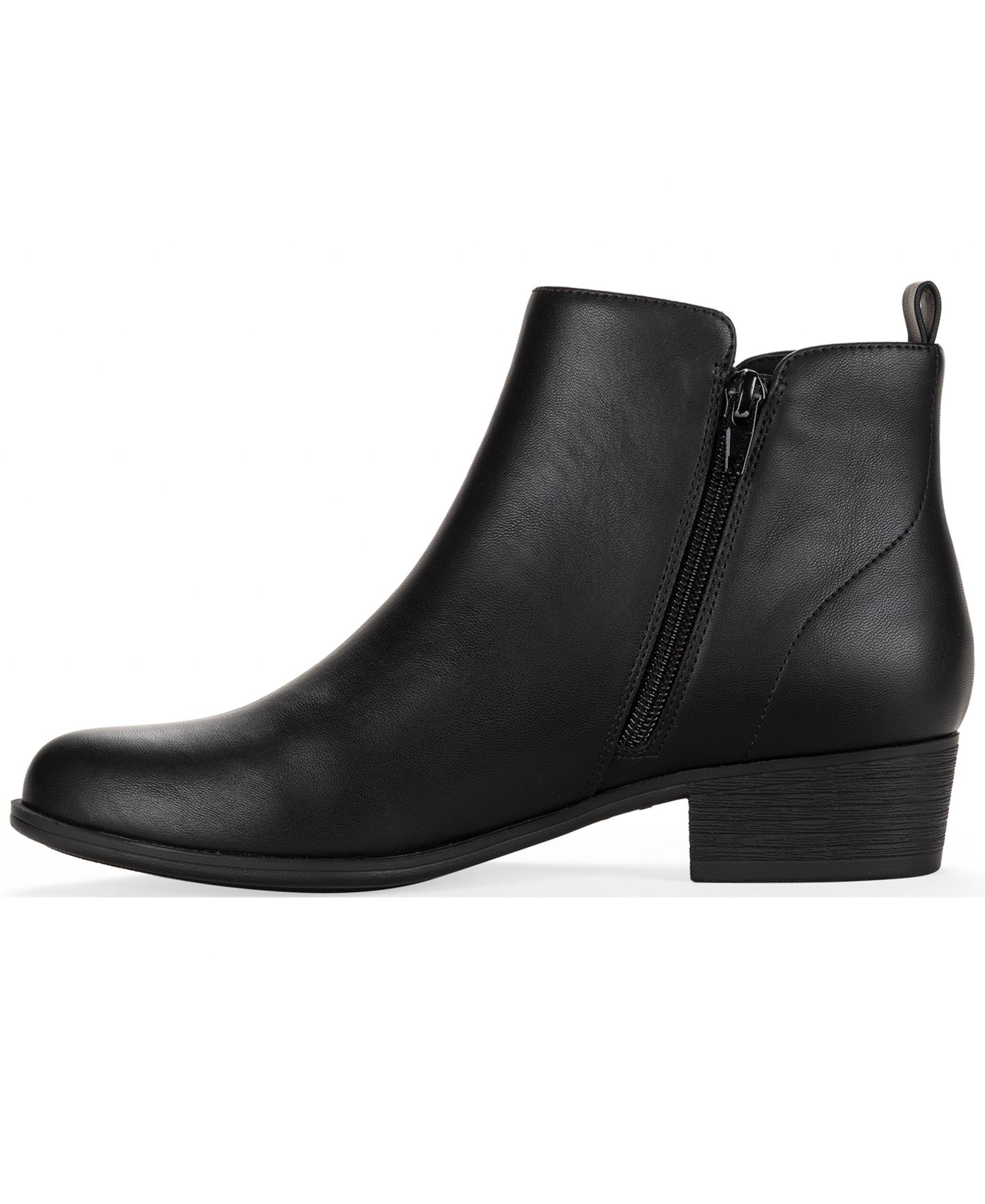 Женские ботинки Style & Co Aidenn Block Heel Booties, цвет: Чёрный — фото 6