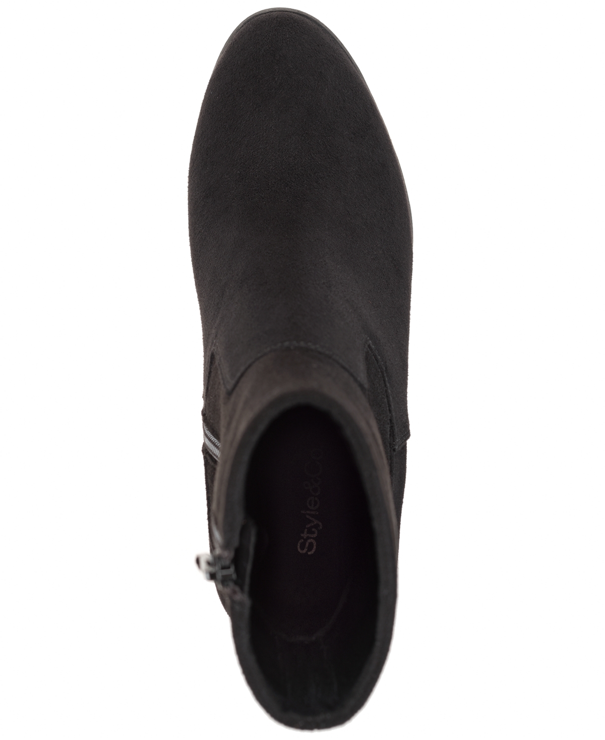 Style & Co Women's Anitaa Stretch Regular Calf Booties, Macy's Exclusive In Black