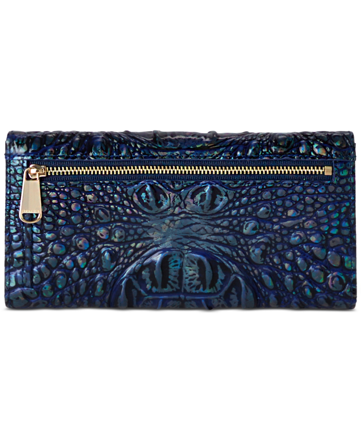 Brahmin Cordelia Embossed Leather Wallet In Brown