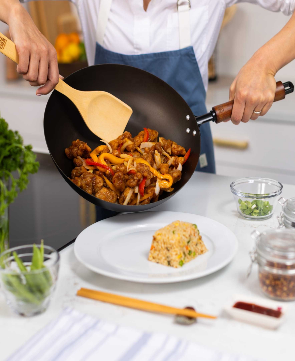 Joyce Chen Carbon Steel Classic Series 12" Pre-Seasoned Stir Fry Pan