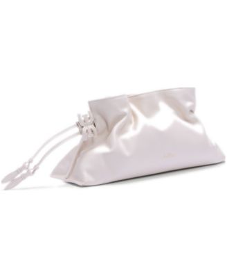 Poppy Oversized Leather Drawstring Clutch