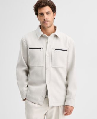 Alfani - Men's Wool Padded Shirt Jacket
