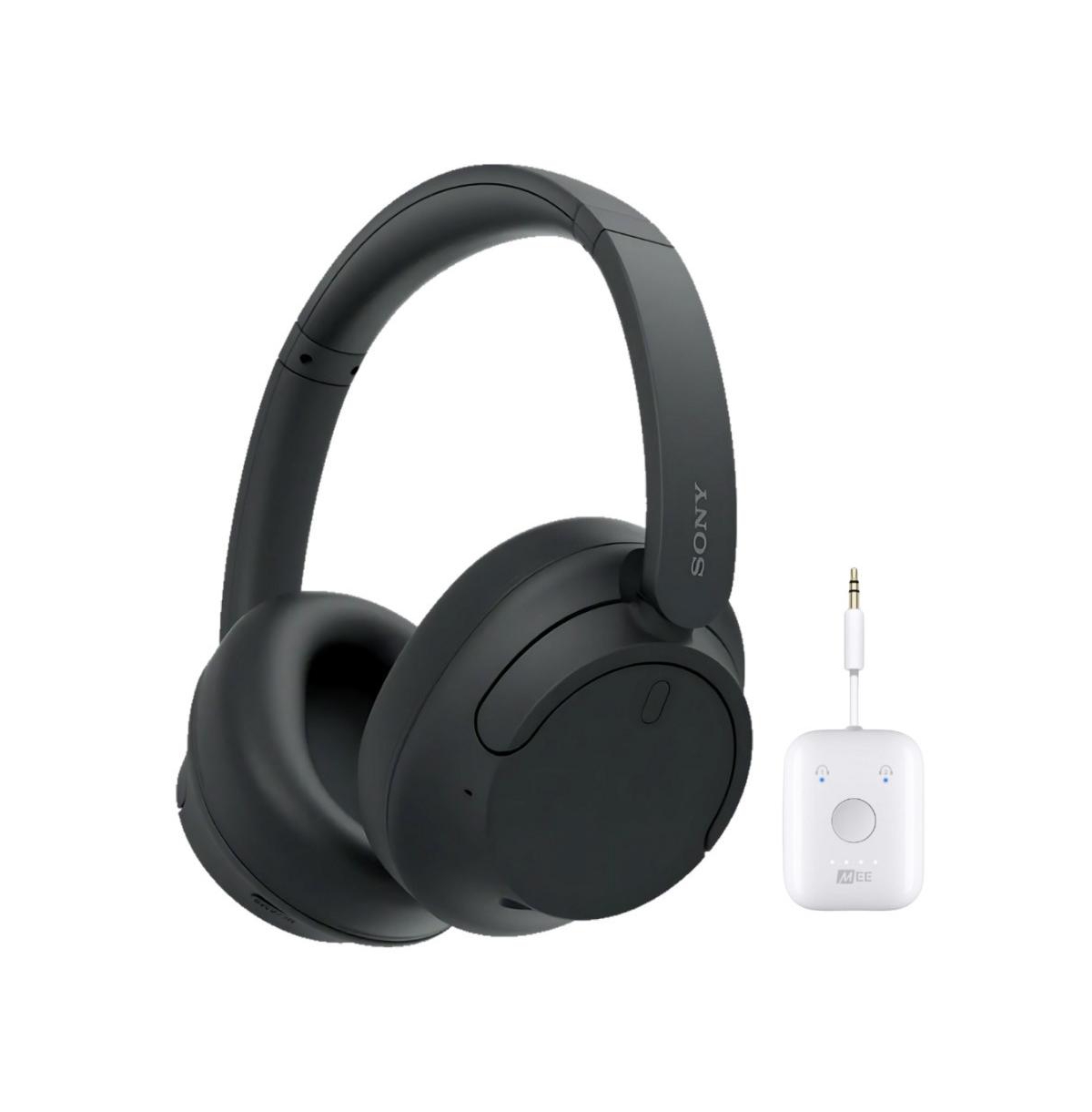 Sony WHCH720N Noise Canceling Headphones (Black) with Wireless Audio Adapter