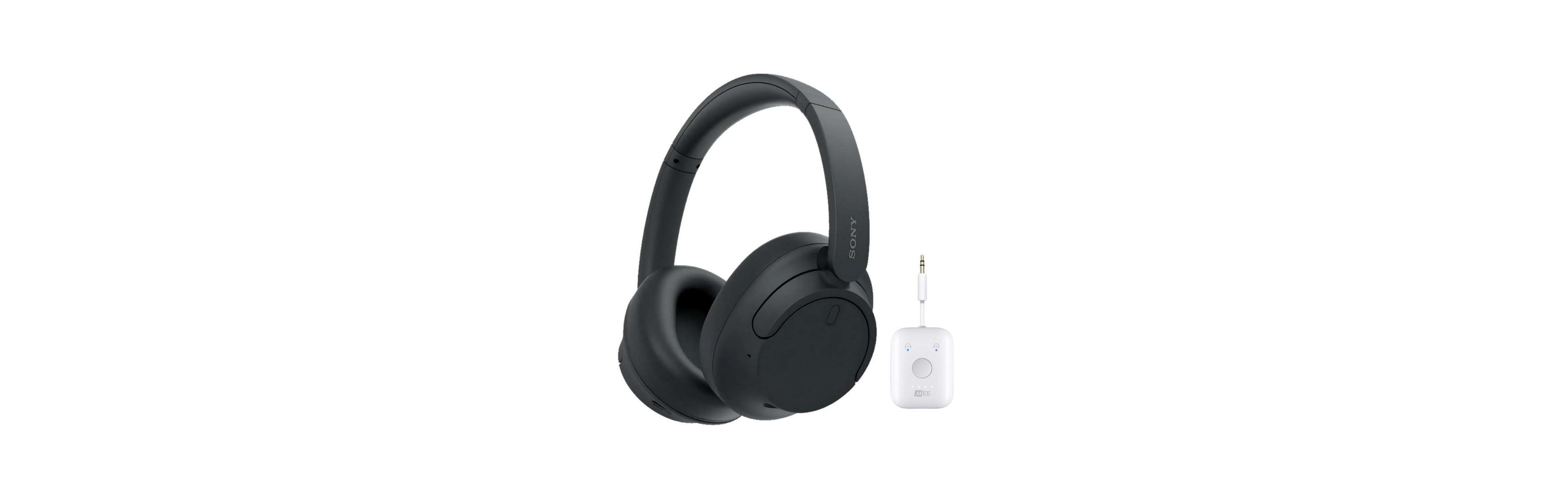 Sony WHCH720N Noise Canceling Headphones (Black) with Wireless Audio Adapter