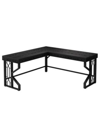 Modern L Shaped Gaming Desk, Corner Desk Gaming Table, Computer Desk Sturdy Writing Workstation