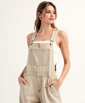Women's Wide Leg Adjustable Overalls