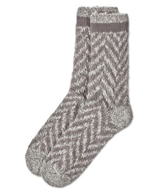 Women's Classic Chevron Warm & Cozy Cotton Blend Crew Sock