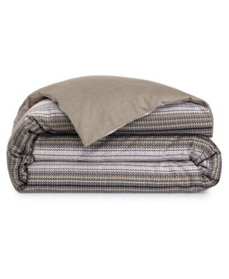 Modernist Stripe Luminous Duvet Cover, Full/Queen