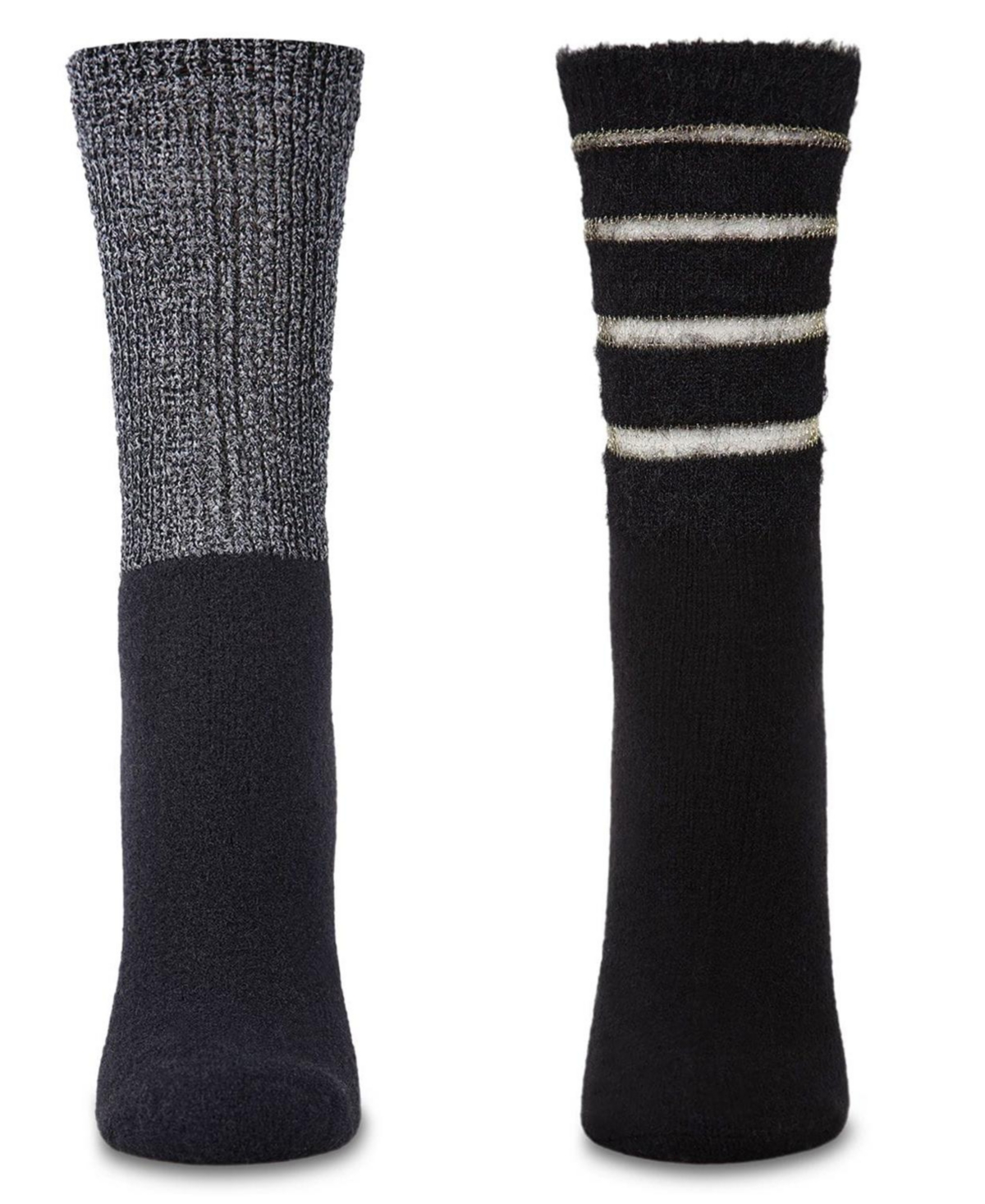 MeMoi Women's 2 Pair Pack Cozy Crew Socks