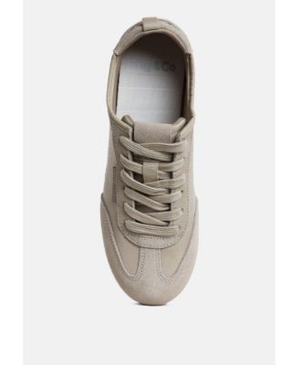Womens Pattens Genuine Suede Leather Sneakers