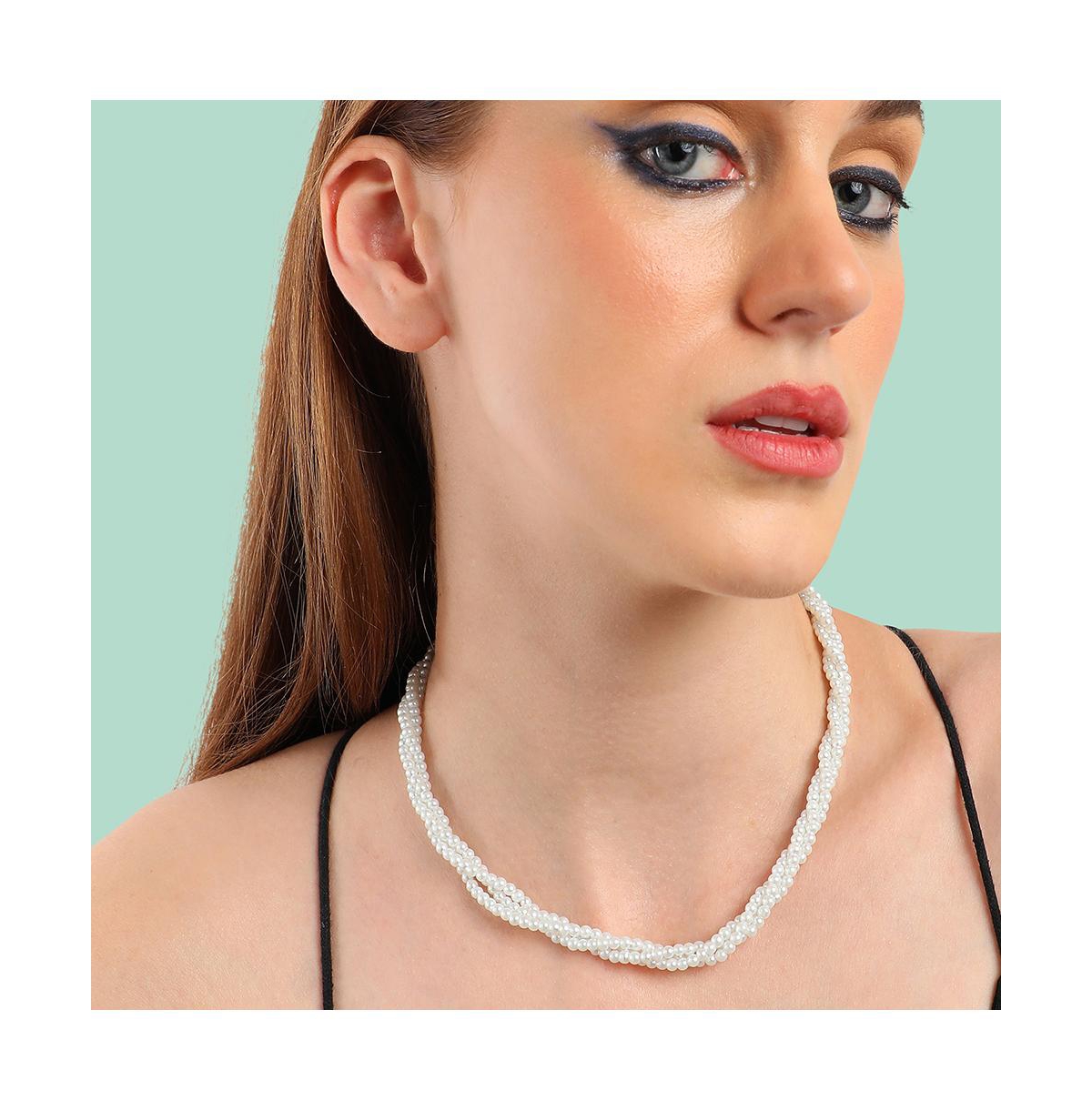 Sohi Party Pearls Choker Necklace
