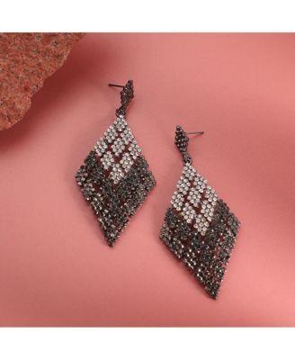 Ombre Rhombus Drop Earrings