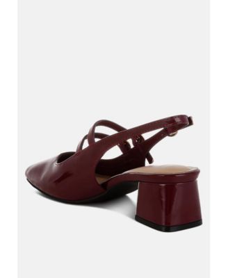 Womens Cananga Block Heel Slingback Sandals