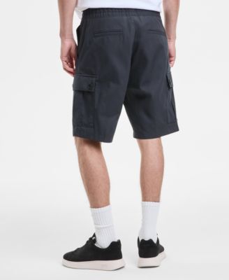 Men's Cotton Tonal-Print Pull-On Shorts