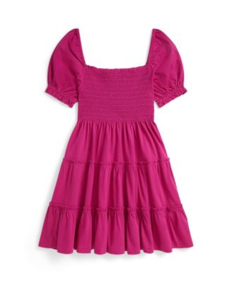 Girls' 7-16 Smocked Tiered Dress