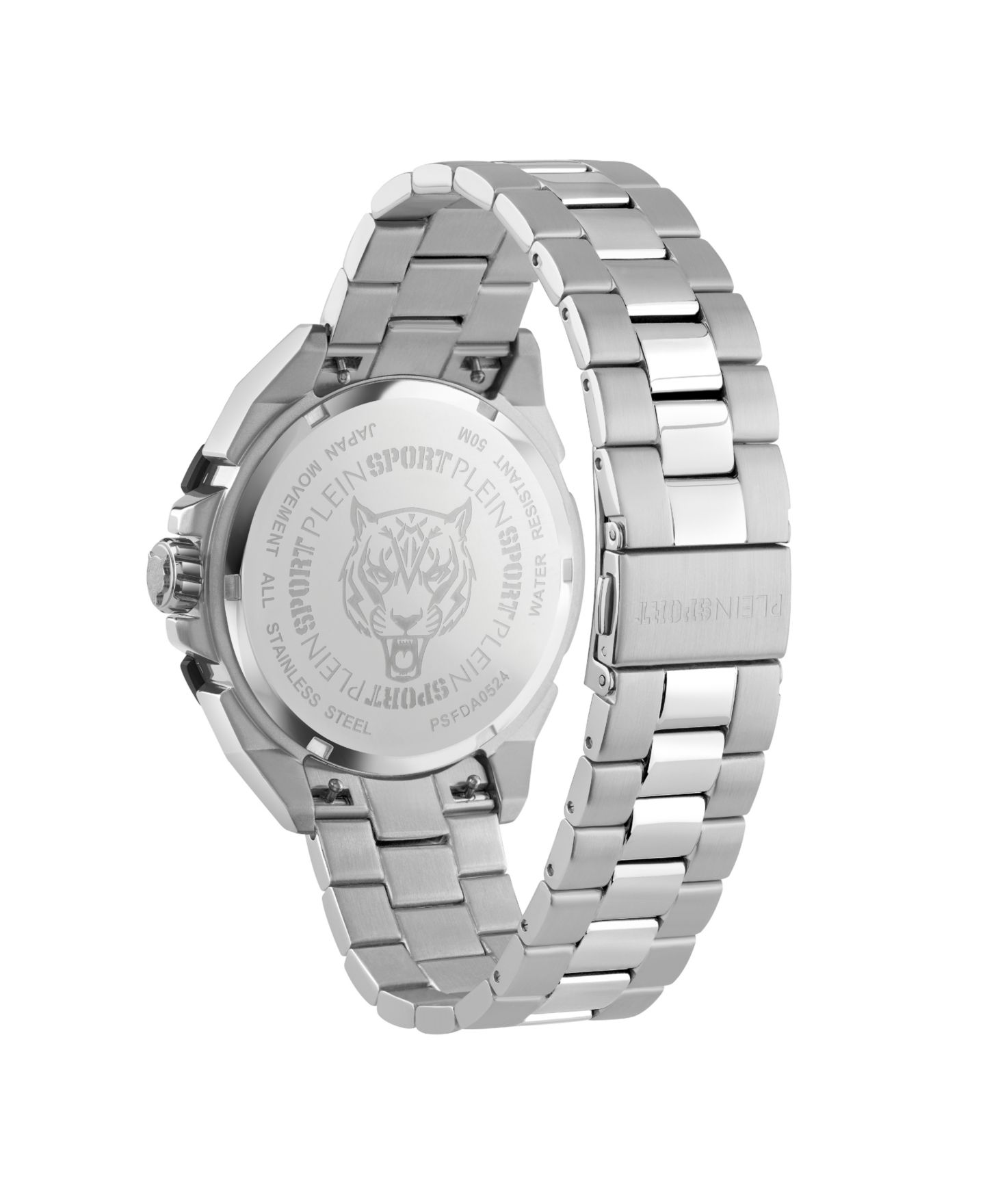Мужские часы Plein Sport Urban Pulse 3 Hand Date Quartz Stainless Steel Bracelet Watch, 47mm — фото 3