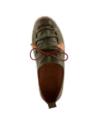 BERNA Leather Slip-On Shoes with Elastic Vamp and Whip-Stitched Details