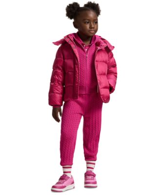 Girls 2T-6X Metallic Hooded Jacket
