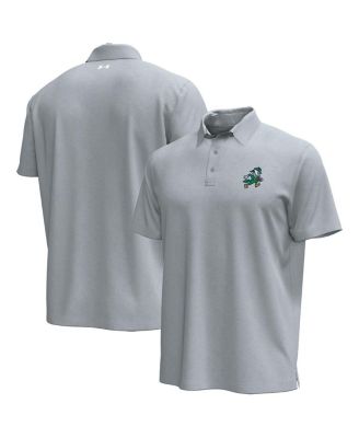 Under Armour - Men's Gray Notre Dame Fighting Irish Sporting Leprechaun Icon Polo Shirt
