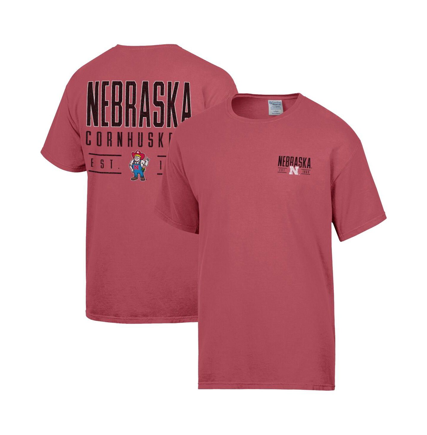 Мужская футболка Comfortwash Red Nebraska Huskers Big Name — фото 1