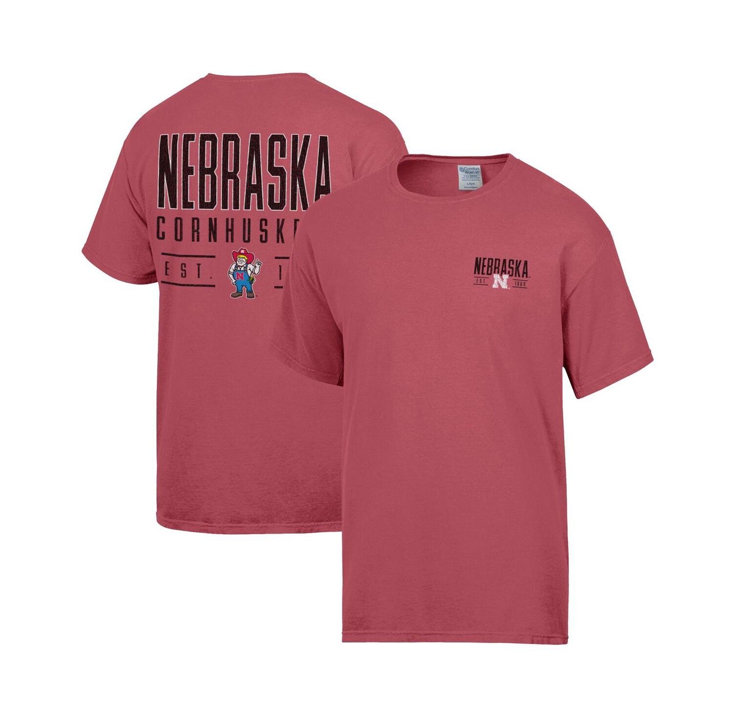 Men's Red Nebraska Huskers Big Name T-Shirt