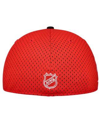 Men's Red/Black Detroit Red Wings Mesh Crown Two-Tone 59FIFTY Fitted Hat
