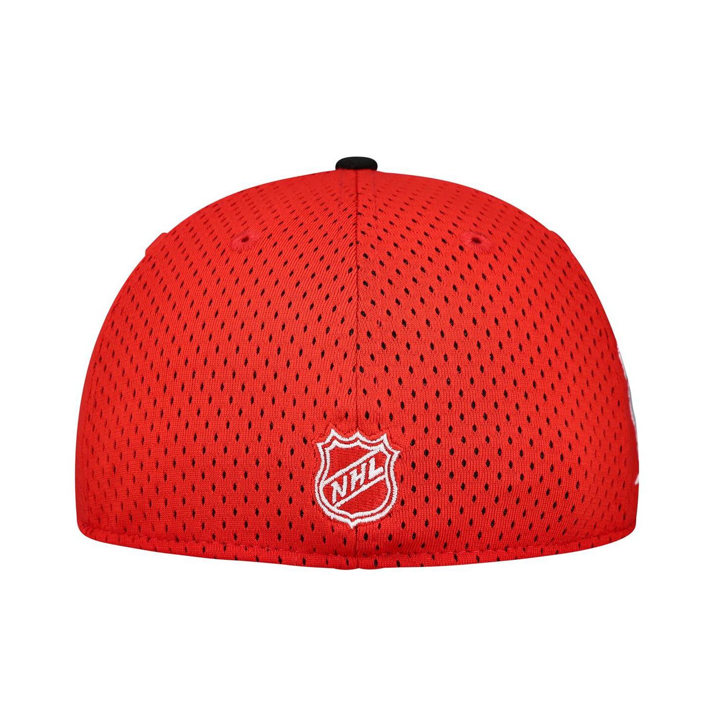 Мужская кепка New Era Red/Black Detroit Red Wings Mesh Crown Two-Tone 59FIFTY Fitted Hat — фото 2