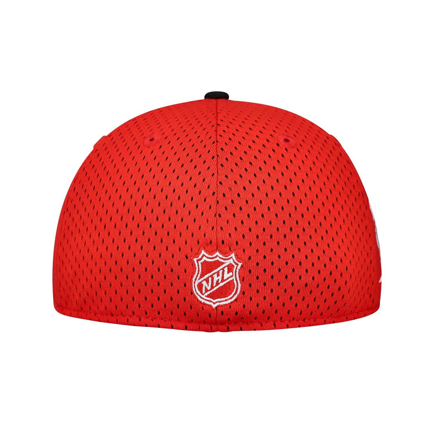 Men's Red/Black Detroit Red Wings Mesh Crown Two-Tone 59FIFTY Fitted Hat