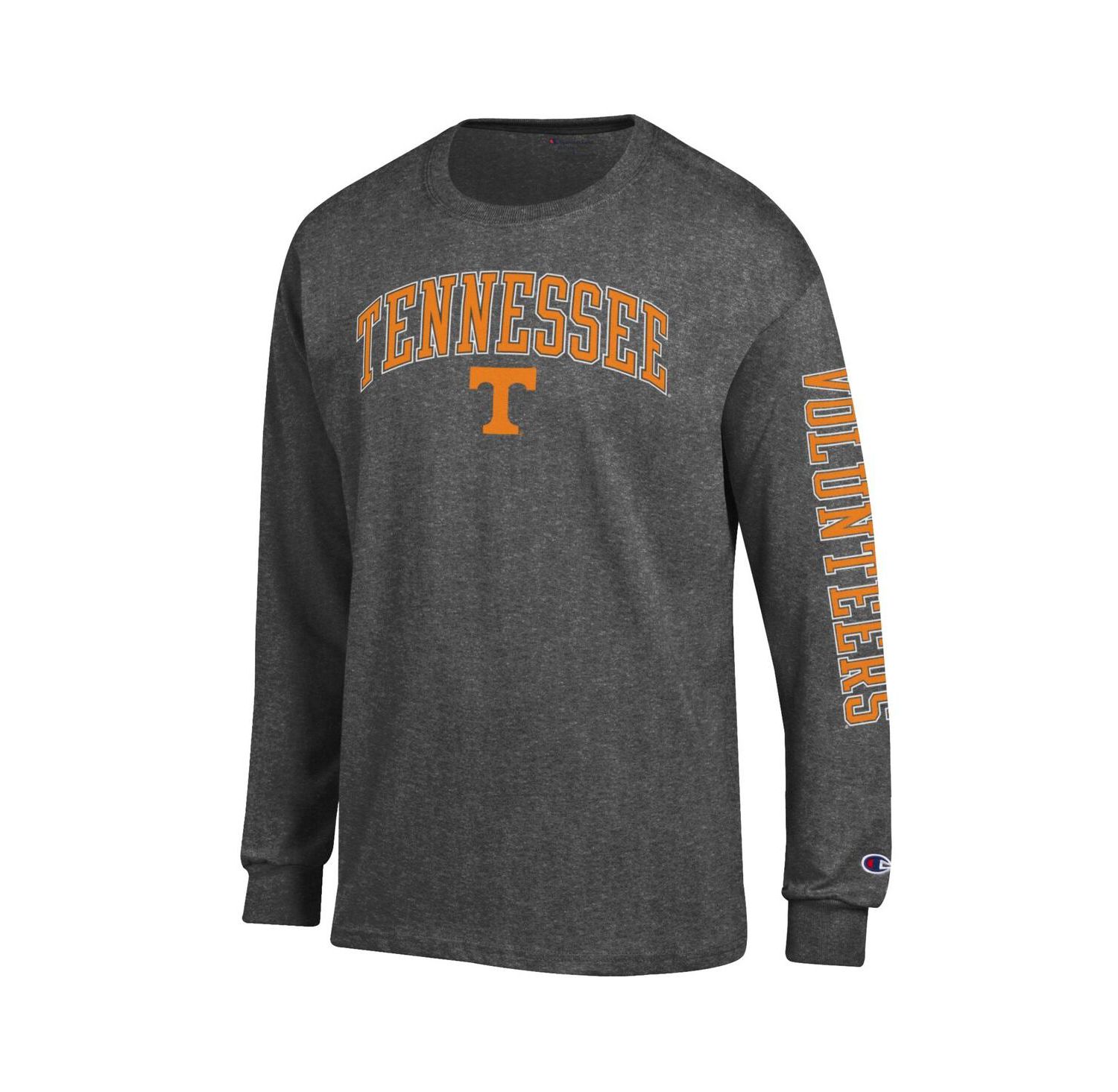 Men's Tennessee Orange Tennessee Volunteers Arch Over Logo 2-Hit Long Sleeve T-Shirt