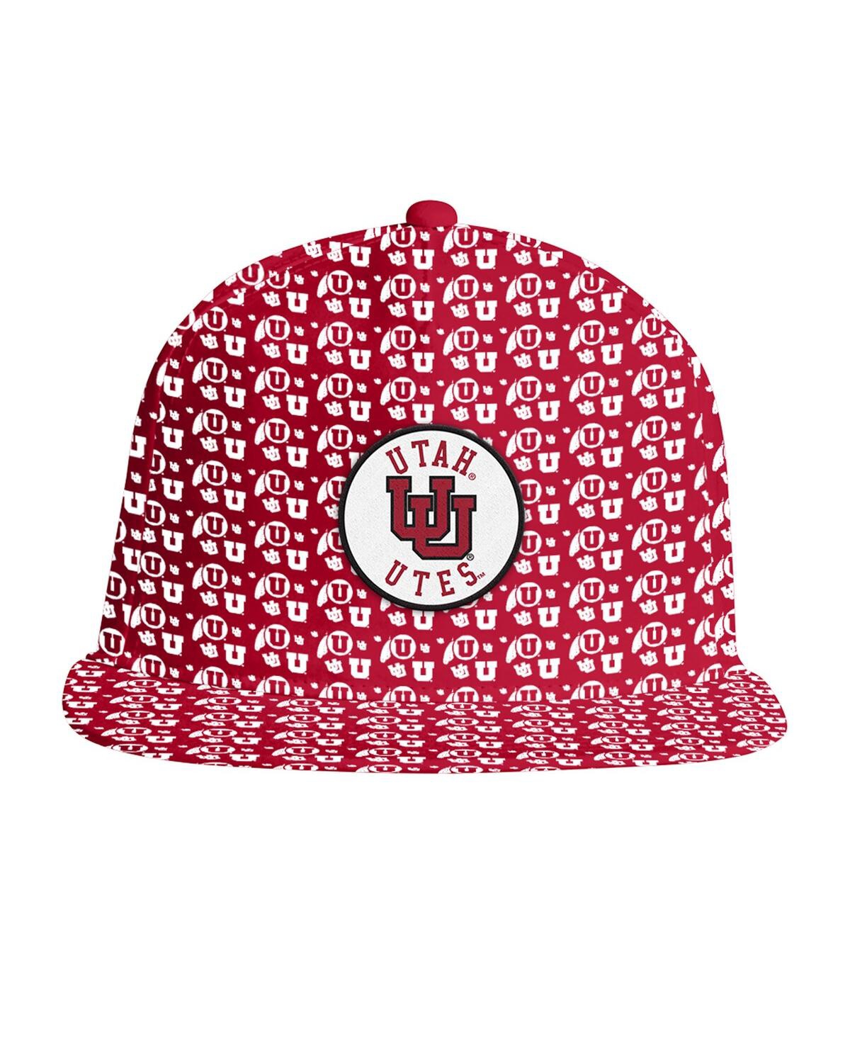 Under Armour Men's Red Utah Utes Gameday Armourfuse Snapback Hat In Red