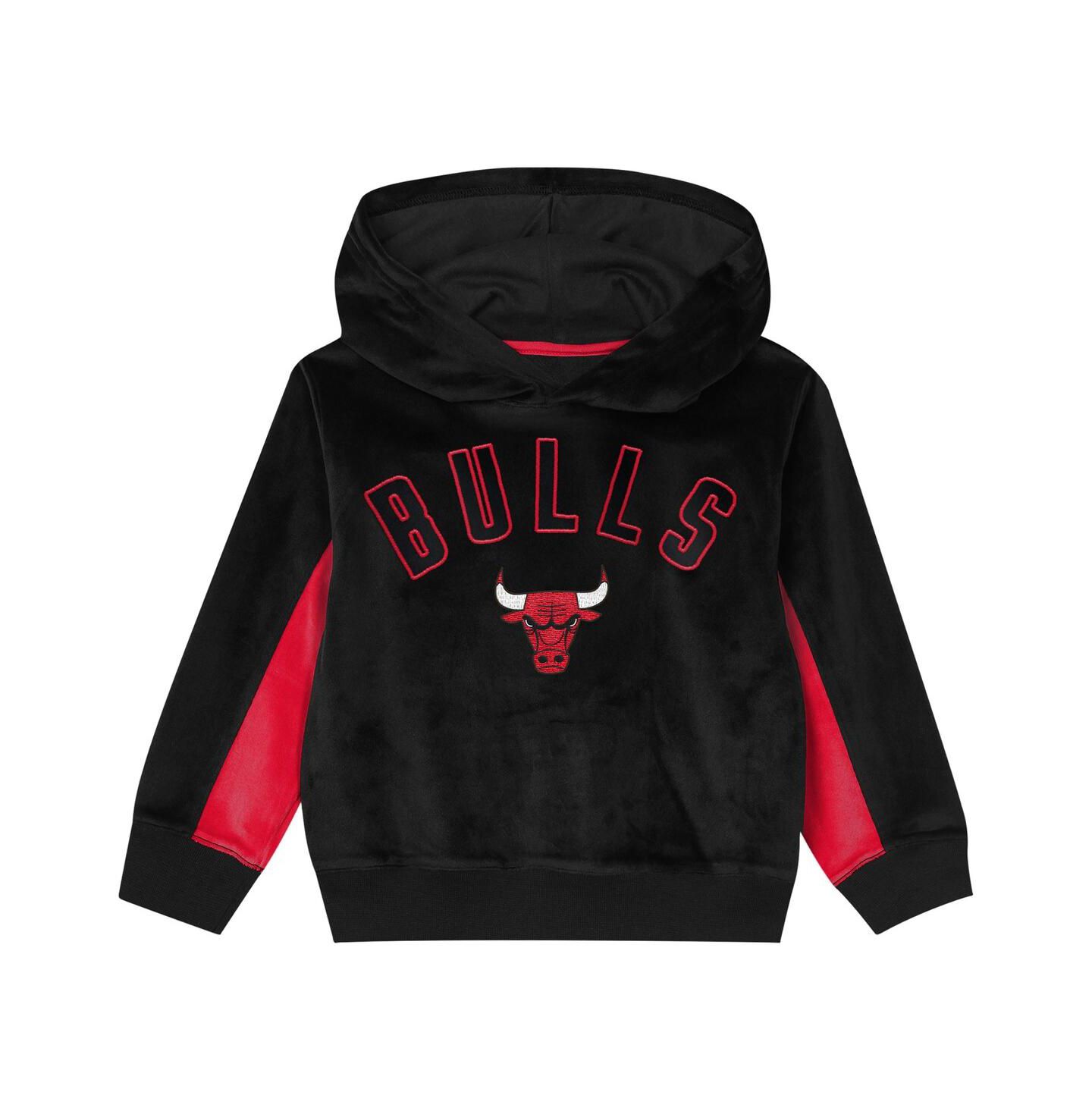Худи Outerstuff Black Chicago Bulls Velour для мальчиков — фото 3