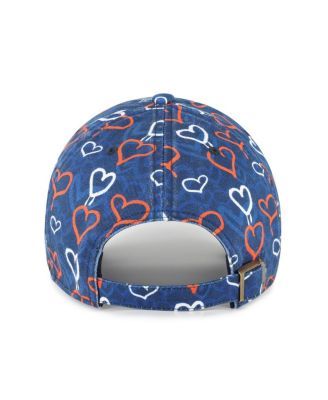 Big Girls Navy Detroit Tigers Mural Clean Up Adjustable Hat