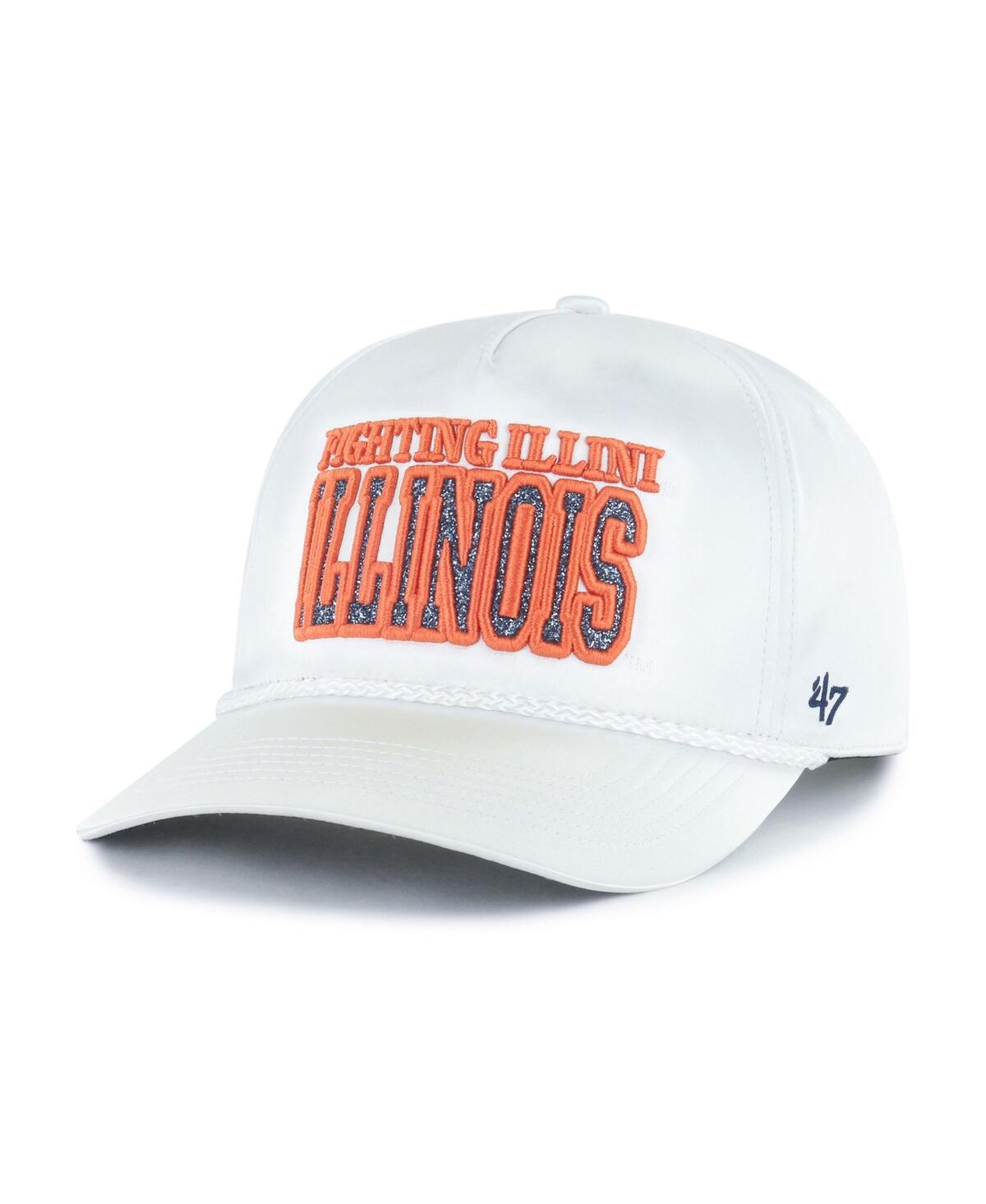 47 Brand Women's White Illinois Fighting Illini Outspoken Hitch Adjustable Hat In White