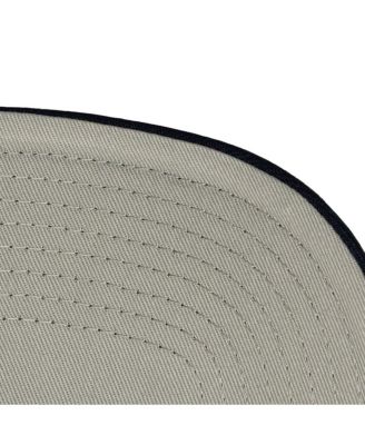 Men's Cream/Navy New England Revolution Upside Down Pro Pinch Snapback Hat