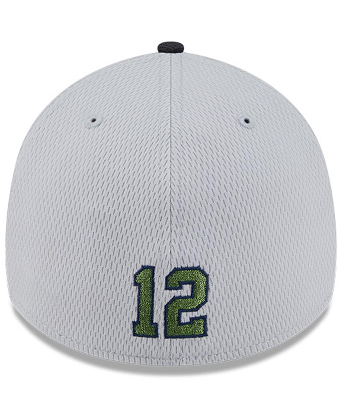 New Era Men's Wolf Gray Seattle Seahawks 2025 Rivalries Collection Fan Pack 39thirty Flex Hat In White